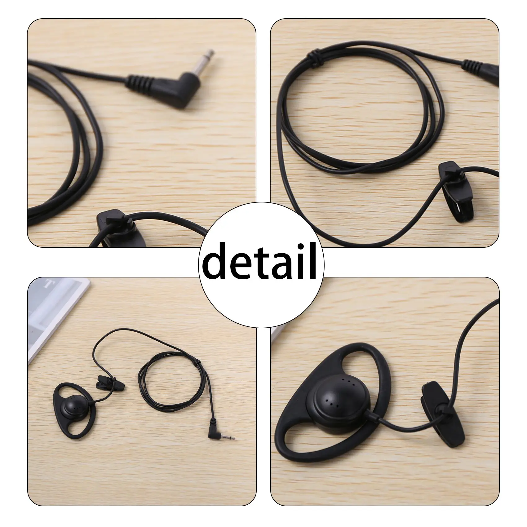 Mono Headphone Headphone Headset Earphone dual channel 3.5mm jack for Laptop PC Skype VoIP ICQ