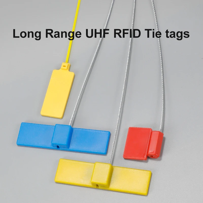 10 Stuks Lange Afstand Rfid Uhf Lead Seal Tag Anti-Metal Passieve Tie Tag Iso18000 6c Abs Tag