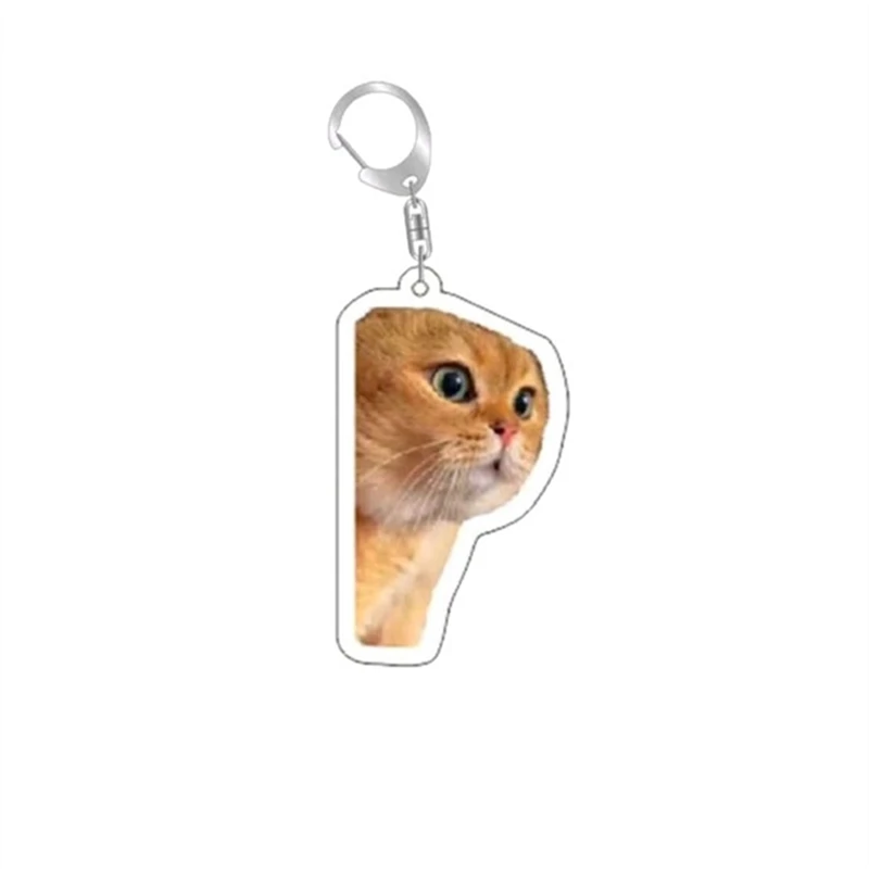 Super Sale Cat Meme Emoji Keychain,Funny Meme Image,Cat Head Backpack Charm