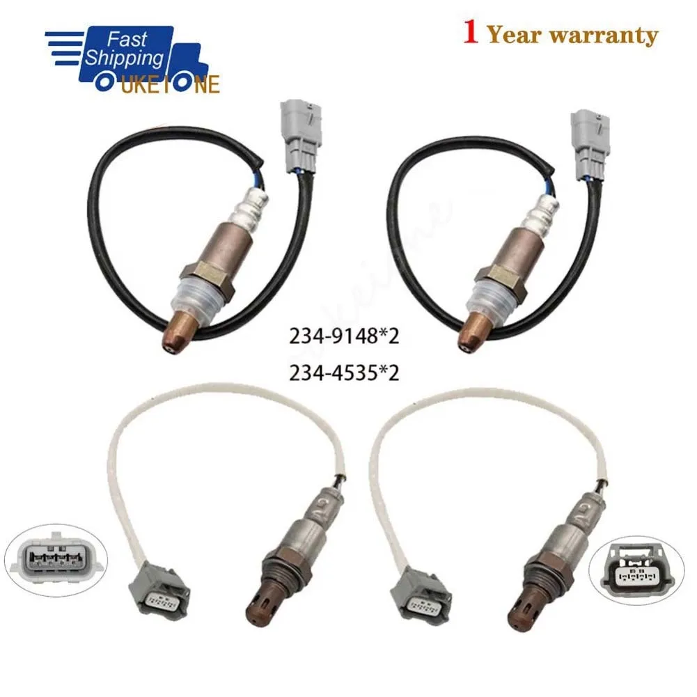 

4Pcs For Nissan 370Z 2015-2019 INFINITI Q40 Q50 Q60 Q70 Q70L QX50 QX70 Lambda O2 Oxygen Sensor Up Downstream 234-9148 234-4535