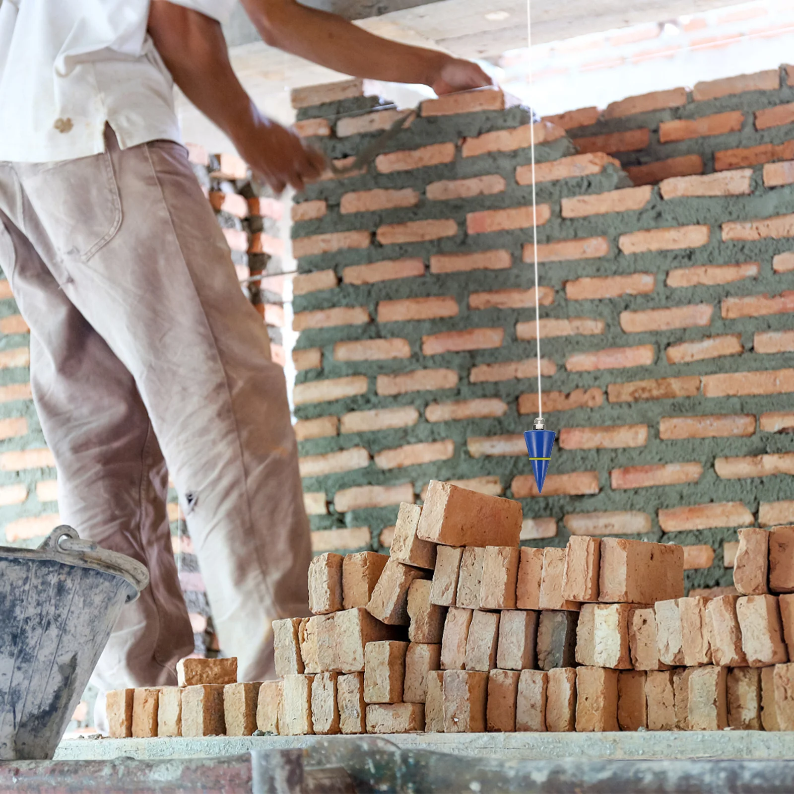 

Professional Plumb Bob 300g Precision Machined Vertical Detection Tool for Building Foundation Level Measurement