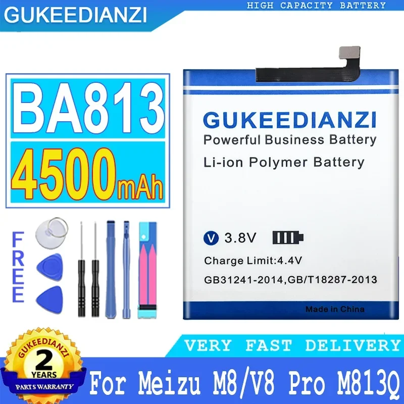 

Аккумулятор GUKEEDIANZI BA813 BA 813 для Meizu V8 Pro V8Pro M813Q M8 M813H аккумуляторные батареи + Бесплатные инструменты