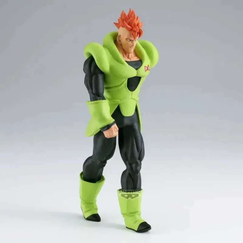Bandai Originele Banpresto Anime Dragon Ball Z SOLID EDGE Werkt Android 16 PVC Action Figure Collectable Model Speelgoed Geschenken