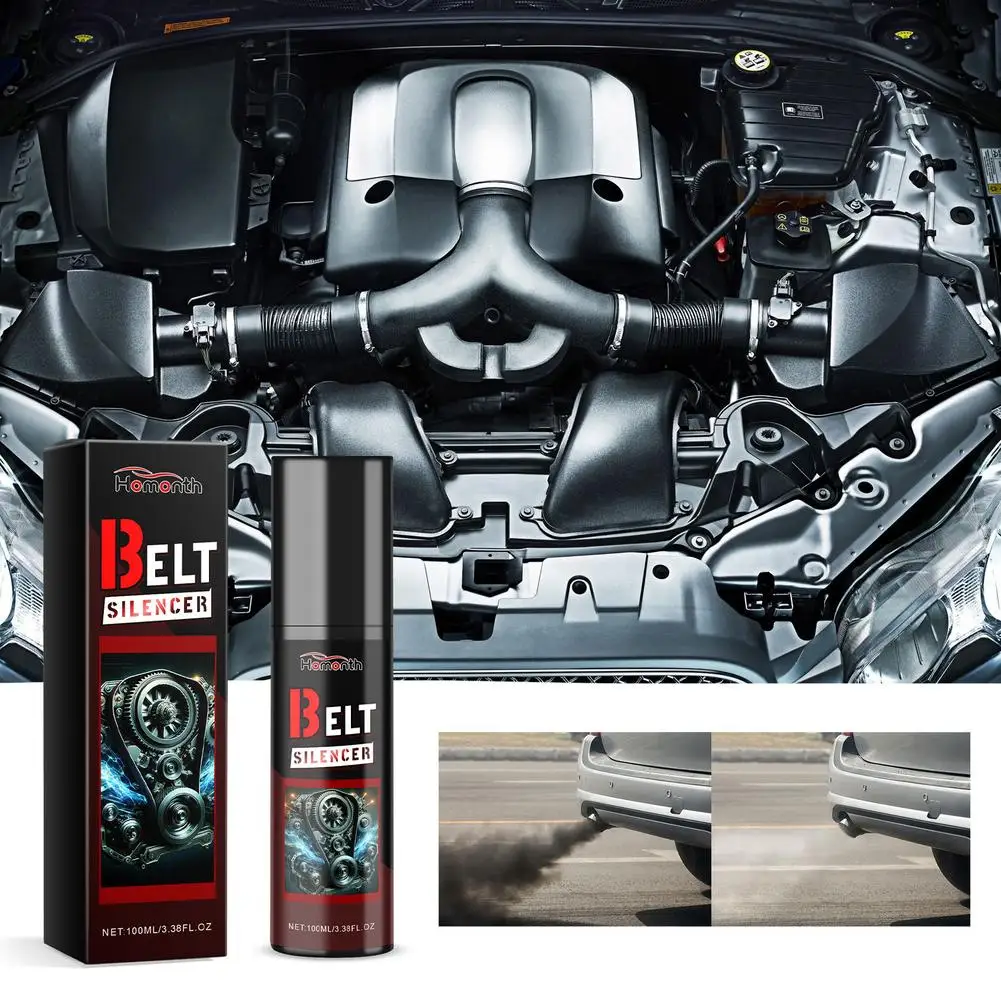 100ml Car Engine Belt Silencer Lubricant Effectively Reduces Squeaking & Abnormal Noise Mild Protective Formula Prevents Smooth