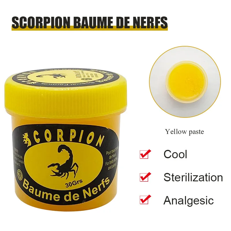 Unguento Scorpion crema alla menta piperita reumatismi, mal di schiena basso, Sciatica, cicatrici, crampi e allevia l'affaticamento muscolare 30/60/100ml