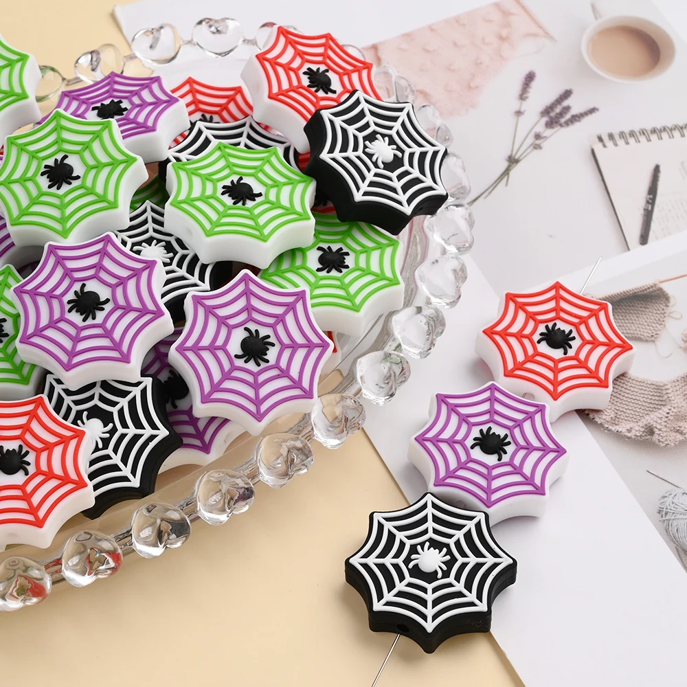 

4 шт. силиконовые детские прорезыватели Focus Bead 4 цвета 28 мм паутина бусина для DIY ювелирные изделия ручной работы аксессуары зажимы-цепочки для соски