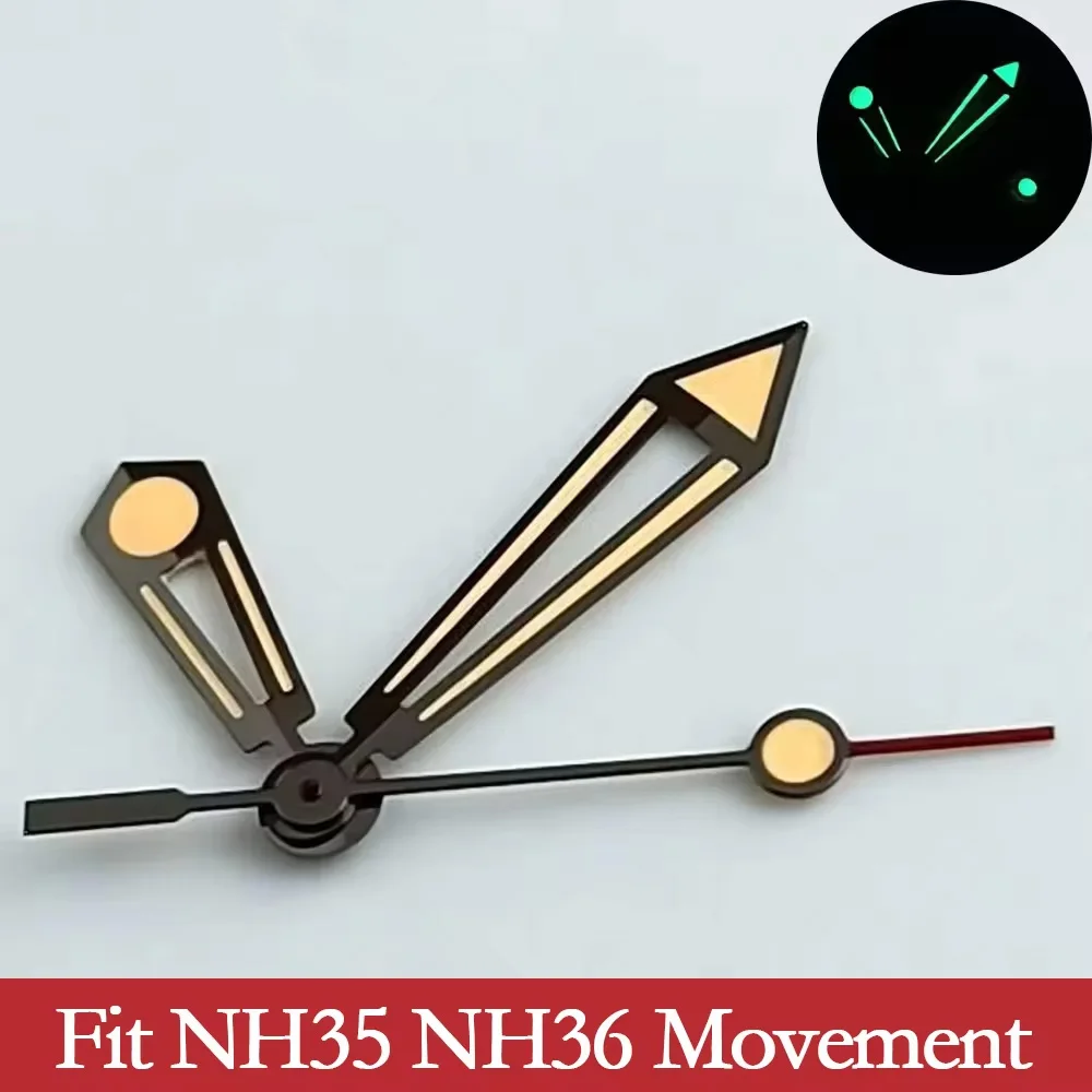 NH35 Needle Watch accessories watch pointer NH36 hands pointer green super luminous suitable for NH35/NH36/NH38/NH70 movement