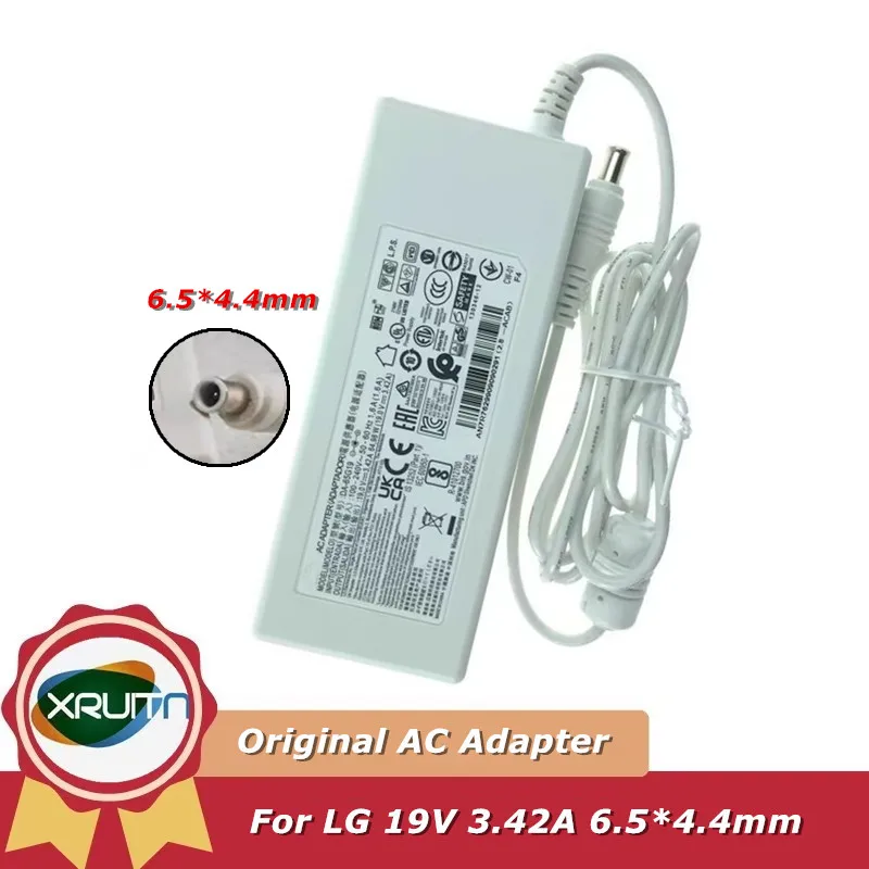 

Original 19V 3.42A 65W AC Adapter Charger for LG Monitor Power Supply ​DA-65F19 DA-65G19 PA-1650-68 LCAP39 ADS-65AI-19-3 LCAP40