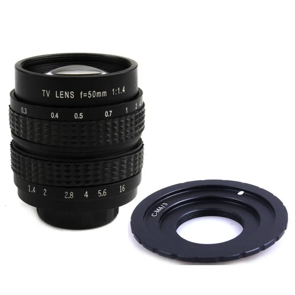 CCTV 영화 렌즈 C 마운트, 파나소닉 GF5 GF6 G3 G5 G7 GH2 GF3 GX7 GX8H GX8 G7H G7K, 50mm, F1.4