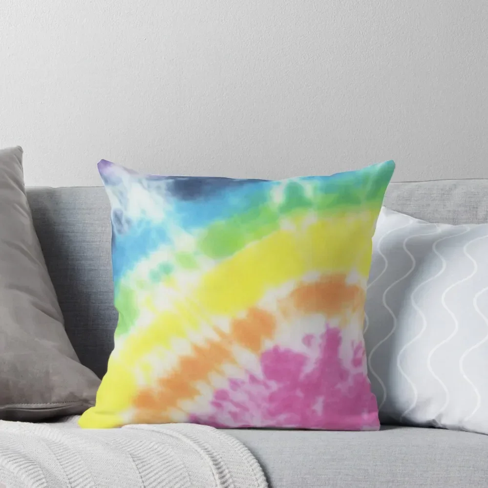 Tie Dye Rainbow Pattern Print Throw Pillow Cushion Child Cushion Cover Set pillow