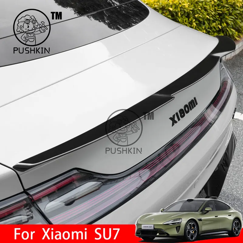 

For Xiaomi SU7 2024 2025 2026 Tail Wing Pressure Tail Thai version Wing Fixed Wind Wing ABS Accessories