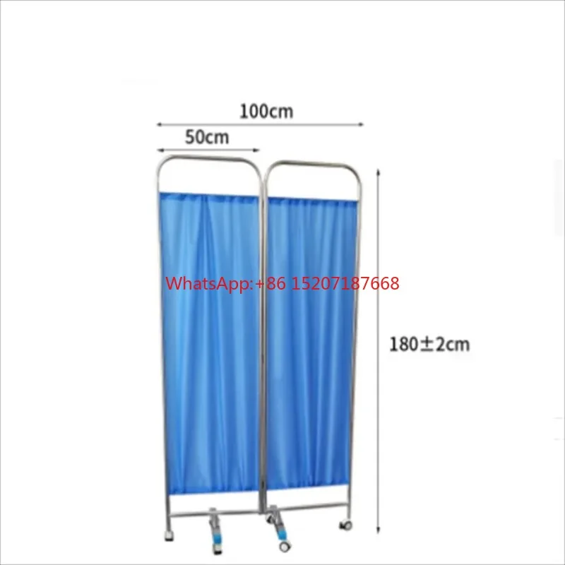 

Wholesale Different Colors 4 Folding Medical Hospital Bedside Ward Screen