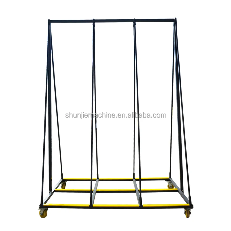 

3 Meters Finished Door And Window Frame Storage Rack Heavy Duty Door And Window Transport Cart In Warehouse