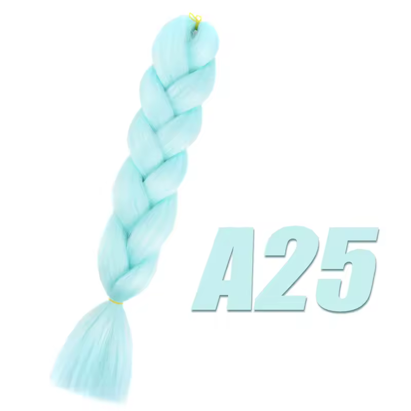 Synthetic Kanekalon Crochet Hair Braiding Hair Pre Stretched Curly Jumbo Braids Extensions Hair Accessories For Girls Braids - Image 33