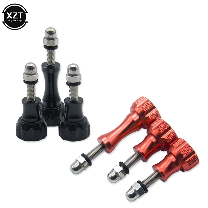 3Pcs Aluminum Thumb Knob Bolt Screw for GoPro Hero 7 6 5 4 Xiaomi Yi 4K Sjcam SJ4000 H9 Case Tripod Mount Top Quality