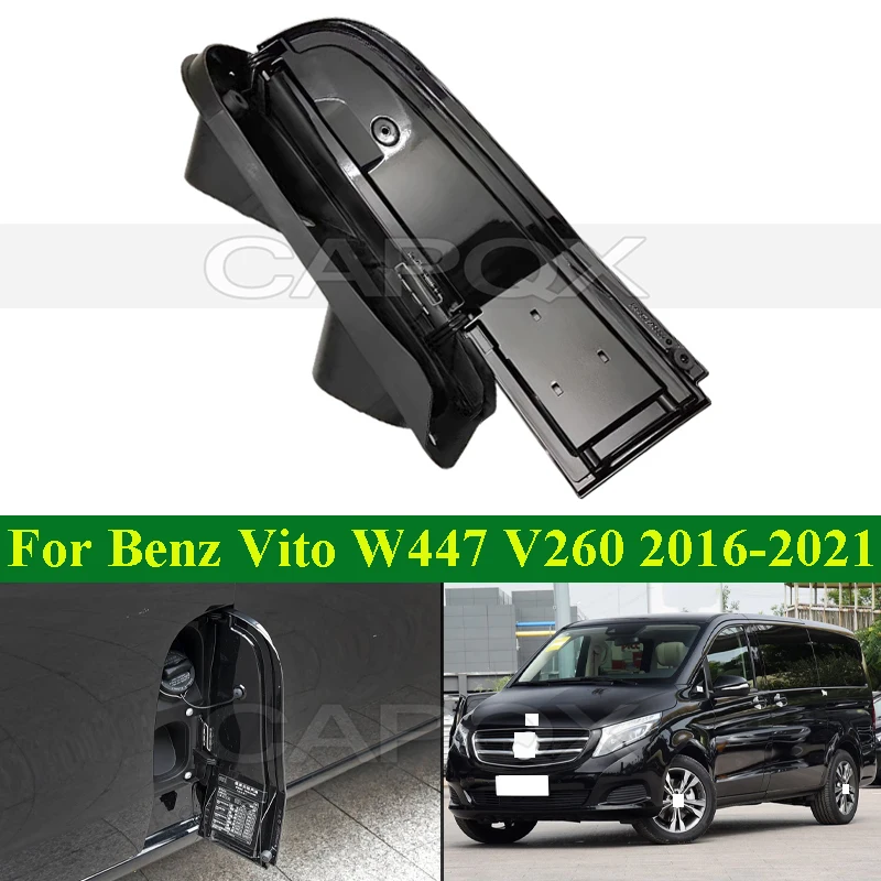 

CAPQX LHD Car Fuel Oil Tank Cover Filler Flap Tank Lid Switch For Mercedes-Benz Vito W447 V260 2016-2021 Oil Cap Fuel Gas Lid