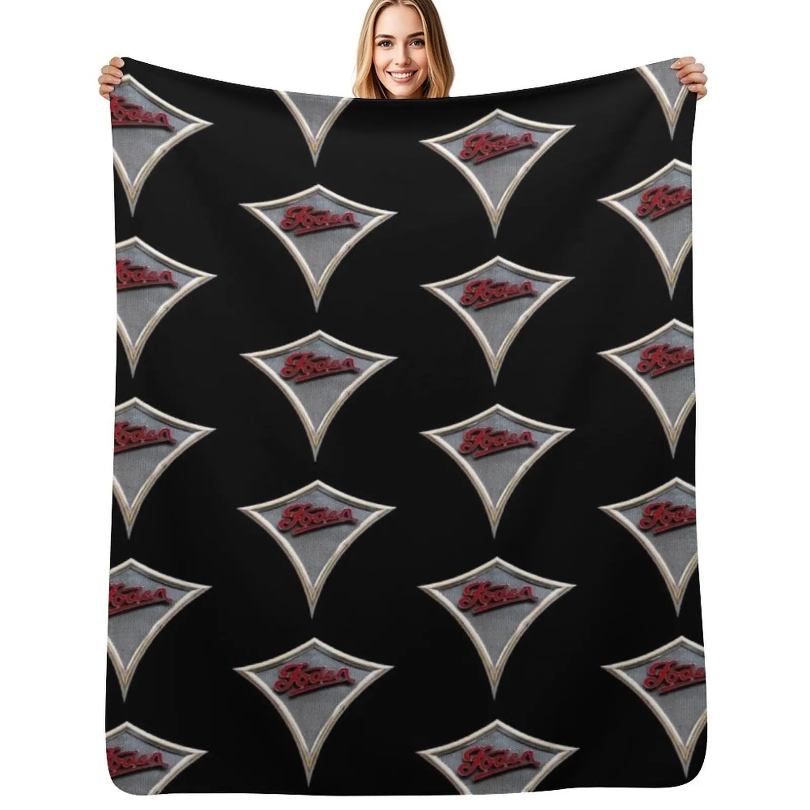 Vintage Foden grille emblem Throw Blanket Decorative Soft Throw Blanket for Couch Sofa