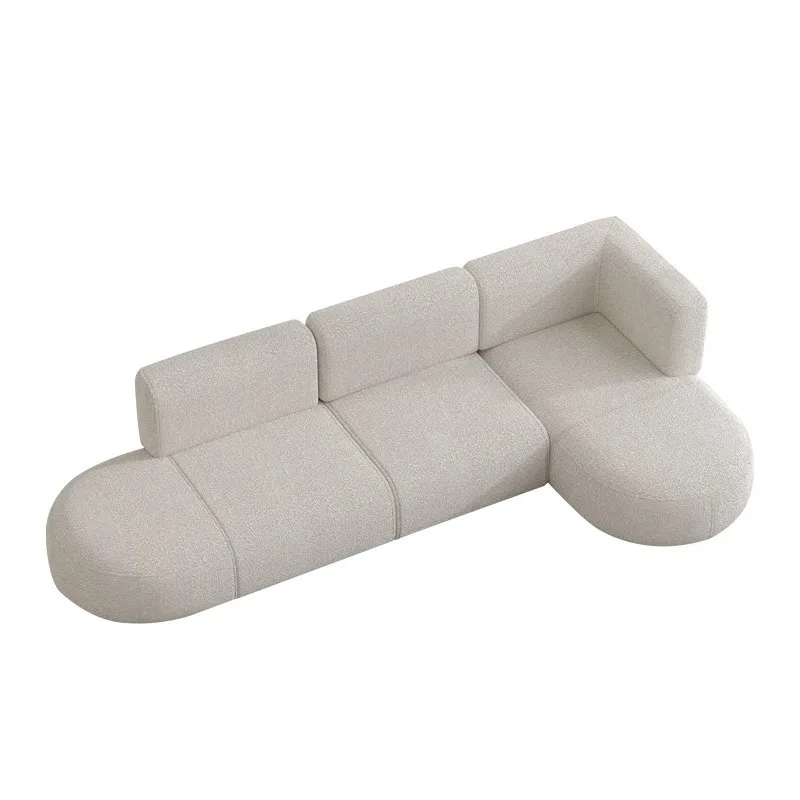 

Sofa living room simple modern beauty salon sofa sitting area reception fabric creative straight row designer