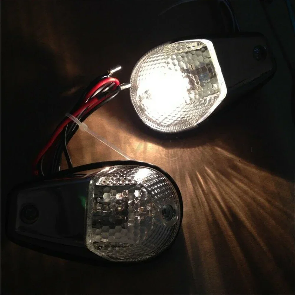 Clear Flush Mount Turn Signals Blinker Light for Universal Sportbikes Chromed Motorcycle Parts