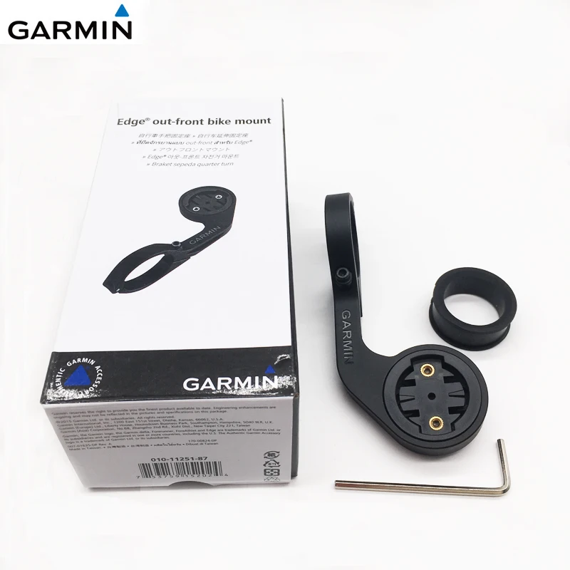 Nowy uchwyt przedni Garmin Extended Out Front do komputerów rowerowych Edge 130/520/810/820/530/830/540/840/520 Plus