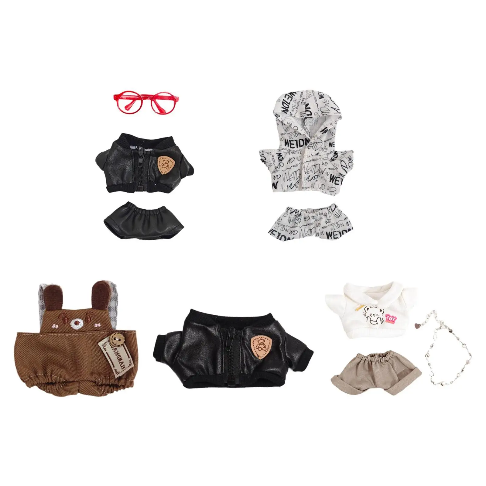 Vêtements de poupées faits à la main pour fille et garçon, accessoires de mode, tenues Kiev illage, cadeaux d'Halloween, 6.7 pouces