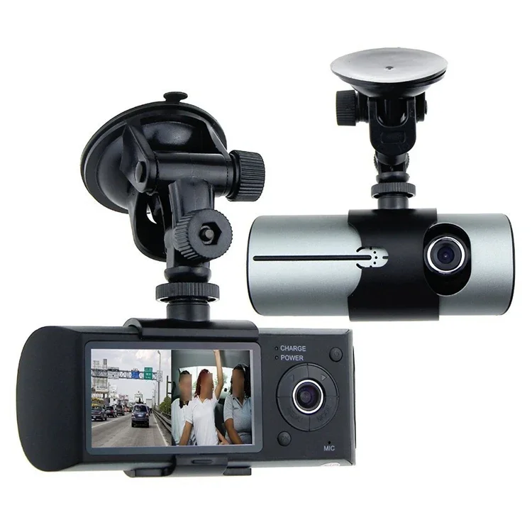 

2.7 Inch LCD Screen Front Rear Mirror Dash Cam Car DVR Dual Lens Camera Parking