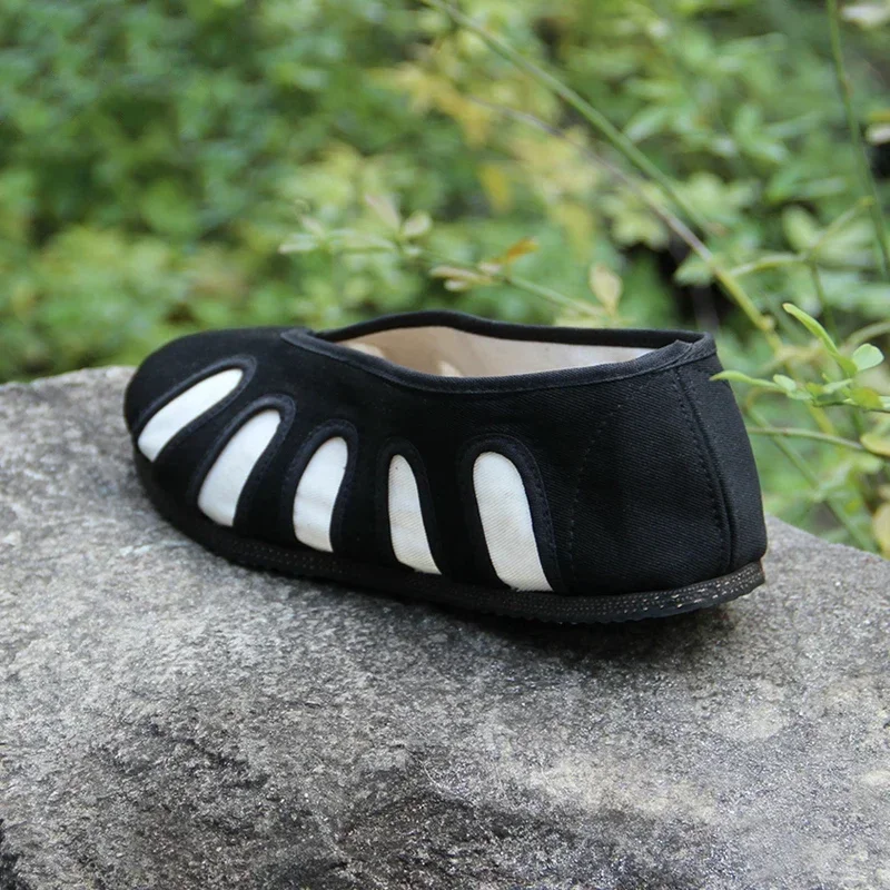 Manual Strong Cotten Fabric Rubber Soles  Taoist Shoes Chinese Traditions Footwear Tai Chi Shoes  Kung Fu Wushu Shoes