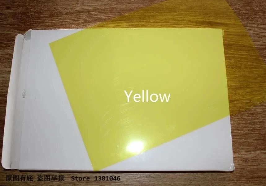 Size A4 Transparency Yellow Acetate PVC Binding Cover Transparent Plastic Sheets Thickness 200micron