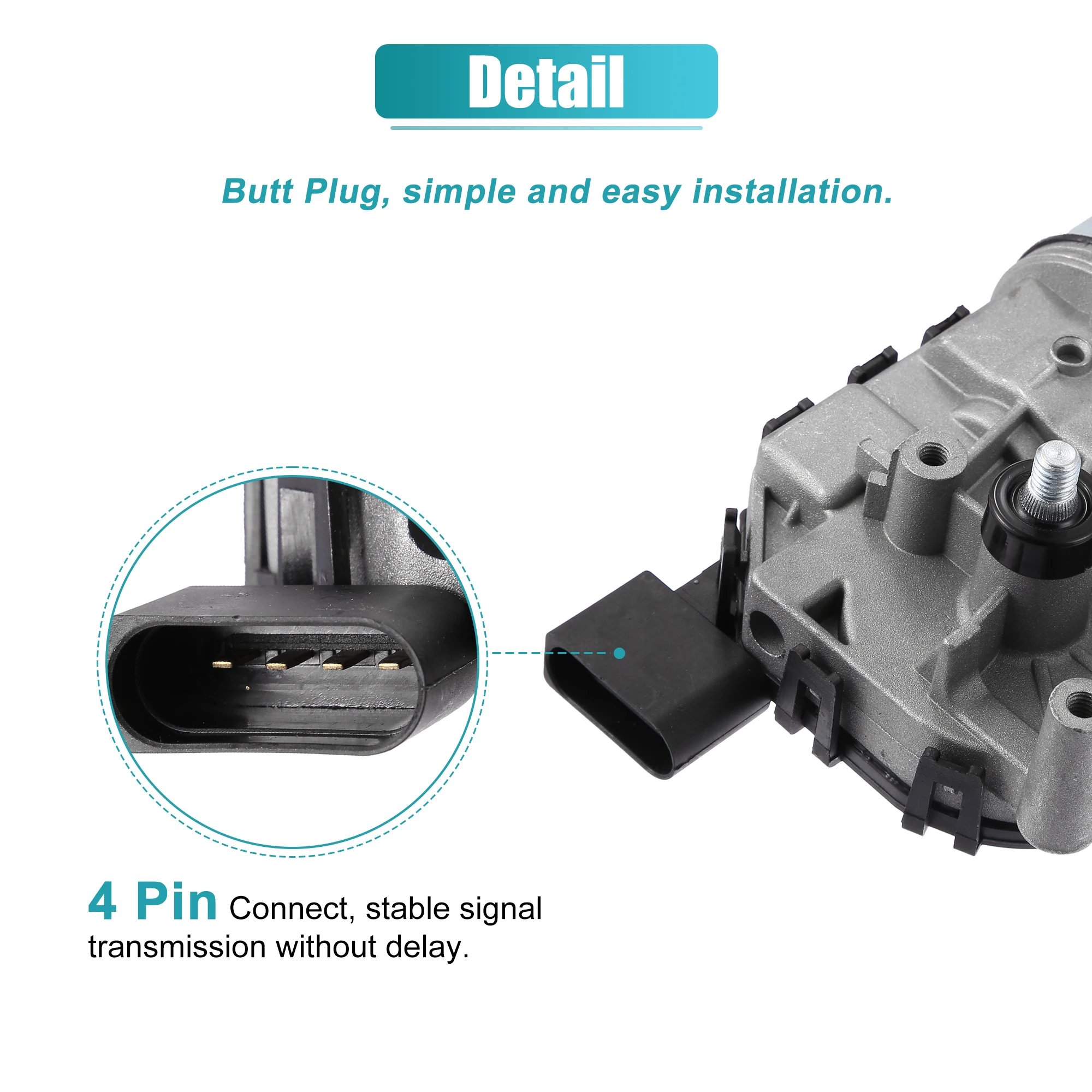 X Autohaux Windshield Wiper Motor 6R1955119A 5C6-955-113A for Volkswagen Jetta 2011-2015