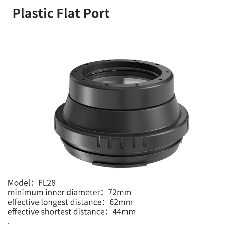 Seafrogs Flat Short Port With 67mm Thread For Sony FE 28-60mm F4-5.6 lens (Autofocus only Zoom gear included)