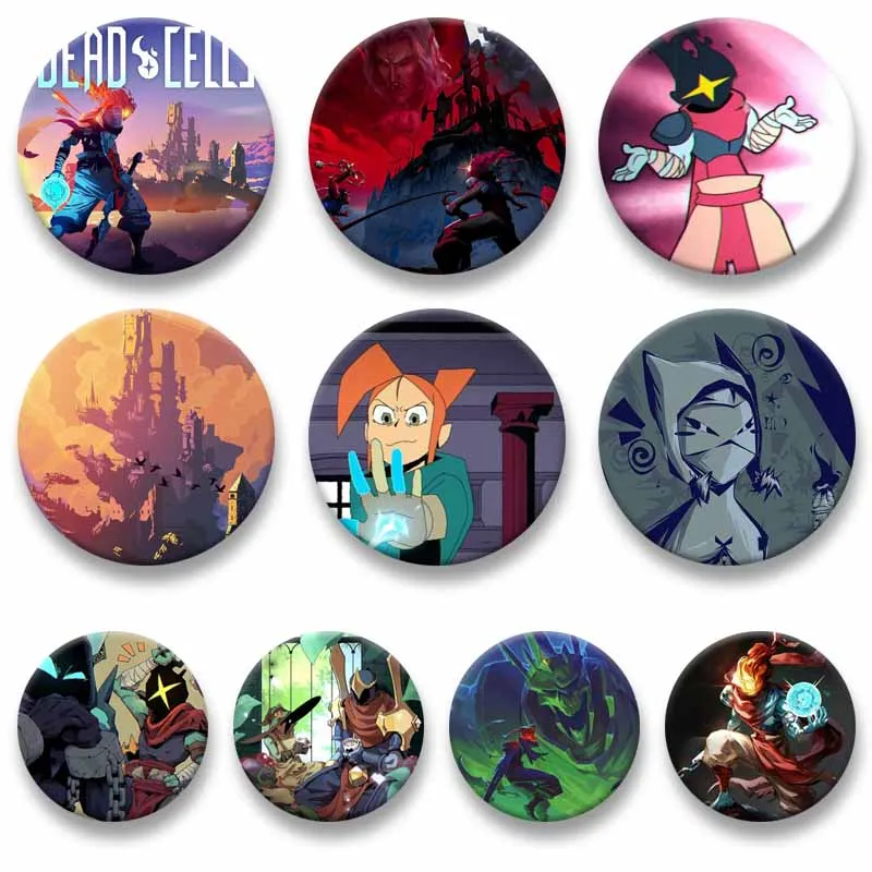 Survival Game Dead Cells Lapel Pins Cartoon Role Cosplay Brooch Anime Badges Bag Hat Shirt Decorations Jewelry Accessories Gifts