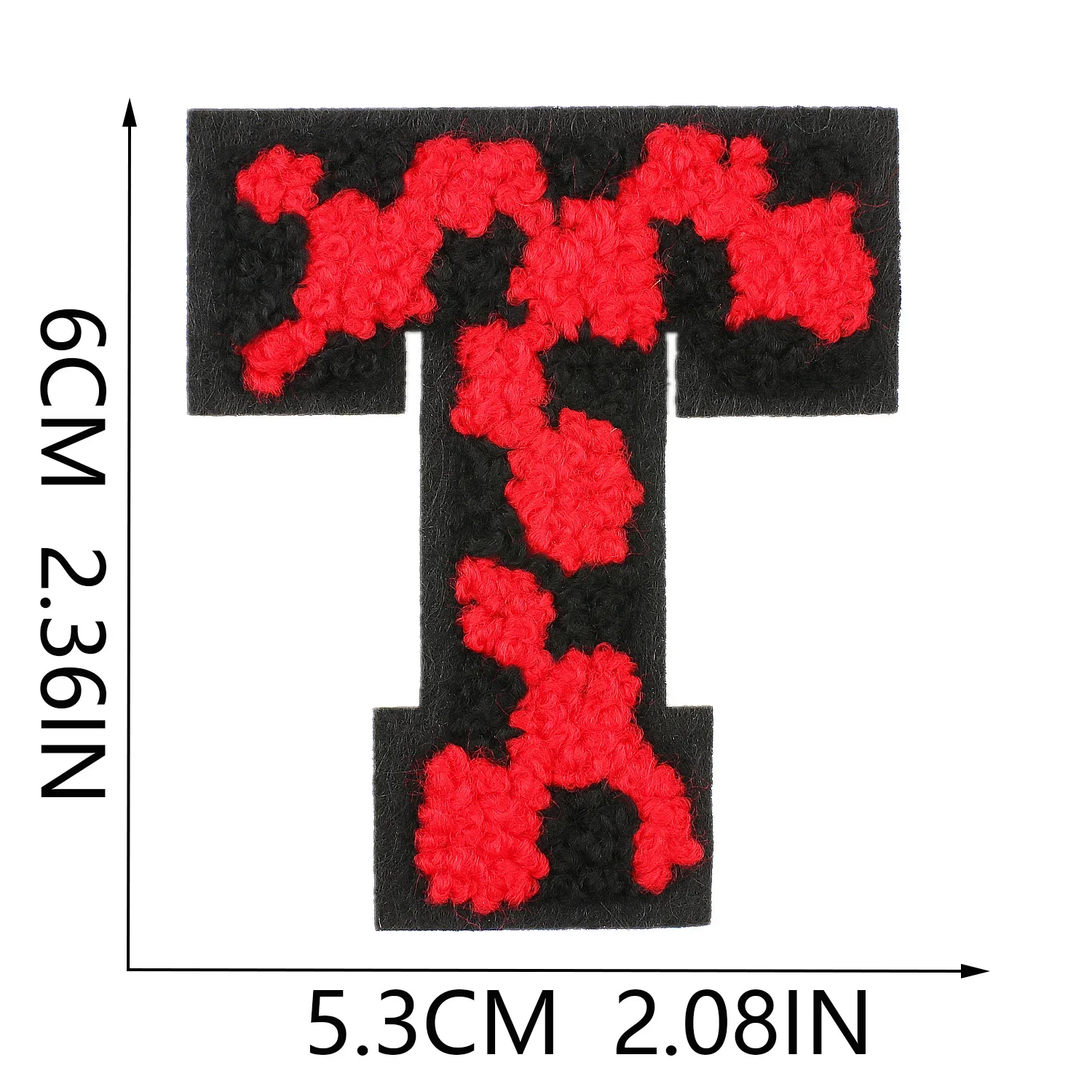 Patch for Clothing Sewing Stickers Iron On Patches Red Letter Embroidery Fusible Applique Badge Backpack Decoration Stripe