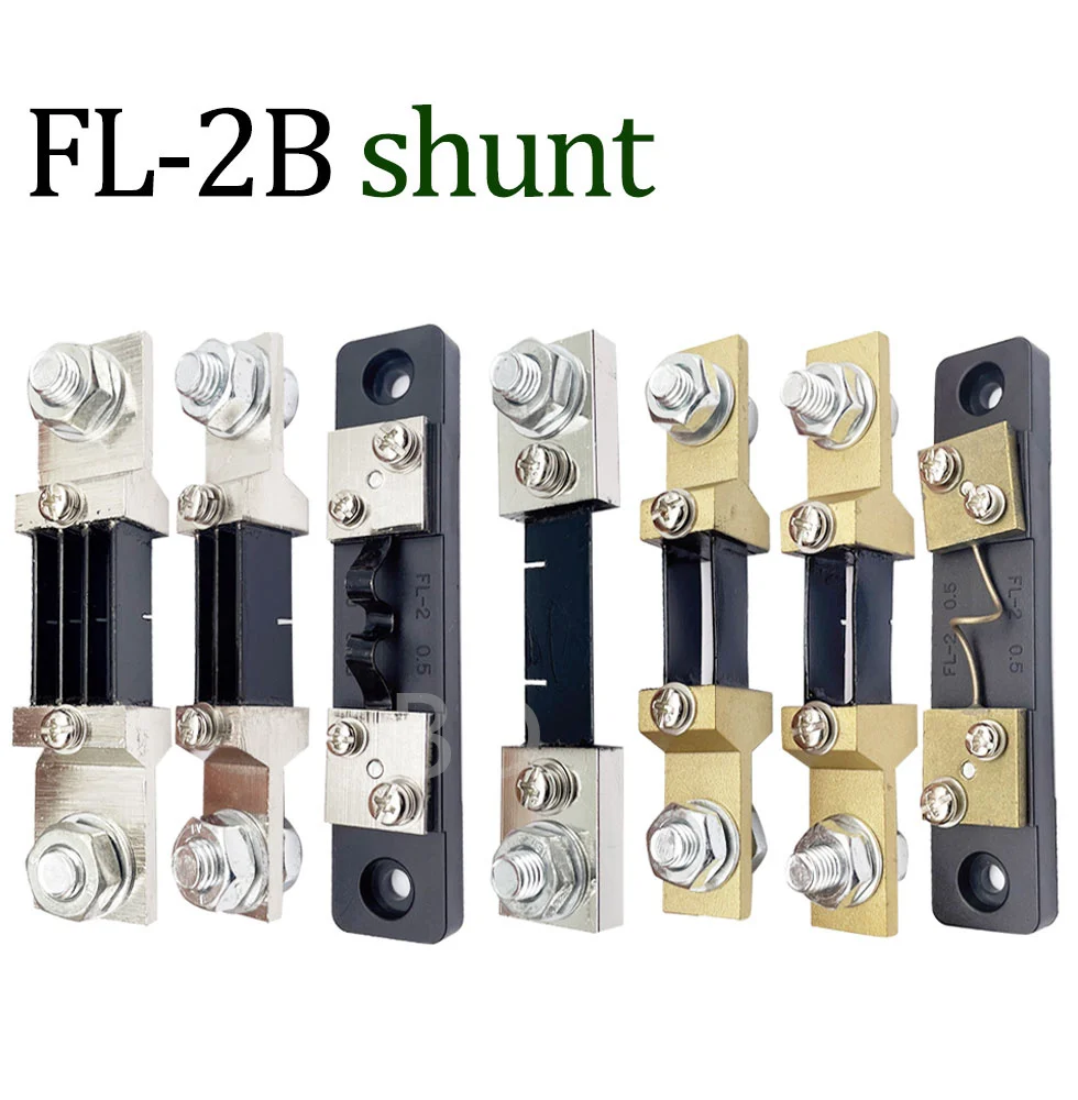 Tipo do FL-2B Resistor externo atual do shunt do cobre, manganin econômico, C.C., 10A, 15A, 20A, 30A, 40A, 50A, 75mA, 1PC