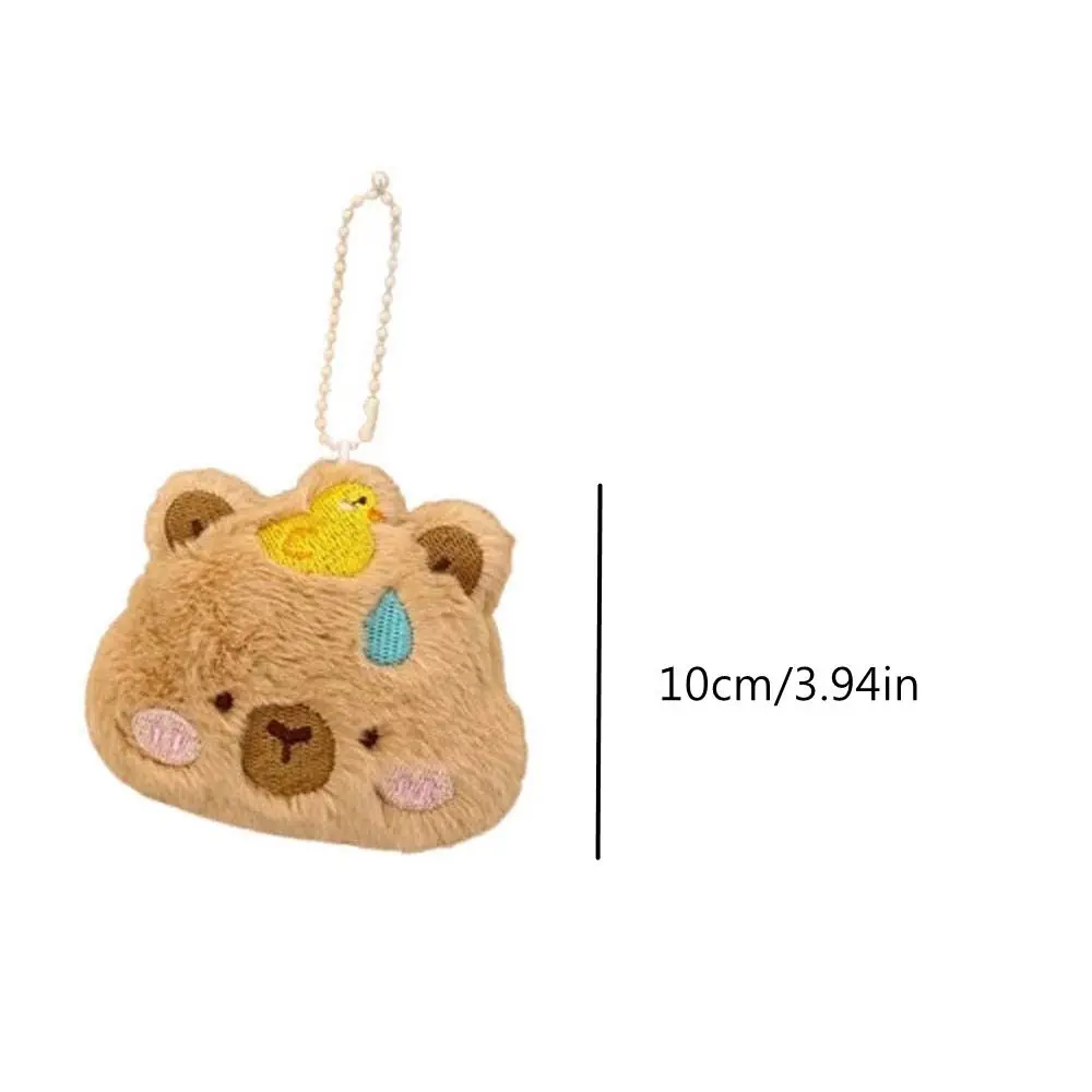 Simulatie Capibara Capibara Pluche Hanger Doek Pop Cartoon Capibara Pluche Sleutelhanger Leuke Zachte Capibara Plushie Pop