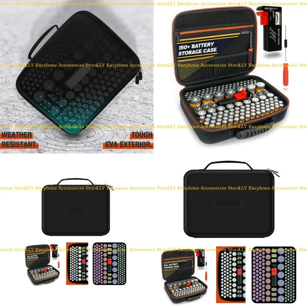 

462E Battery Storage Case Battery Organizers Holder for 150+ Batteries Includes Tester
