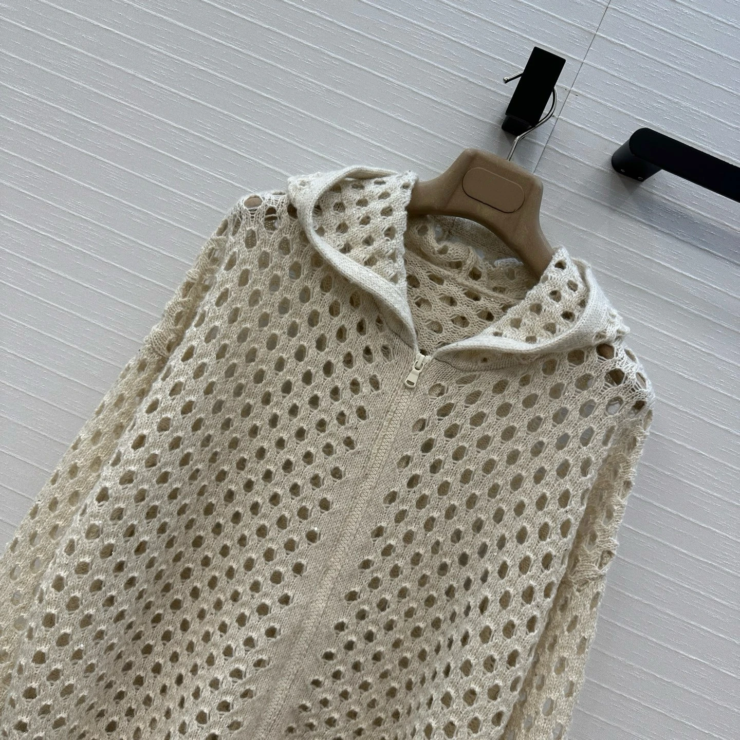 เสื้อคลุมคาร์ดิแกนไหมโมแฮร์ถักแบบเปิด สไตล์ลำลอง สำหรับผู้หญิง ทรงหลวม นุ่ม สีสดใส แบบโปร่ง มีฮู้ด