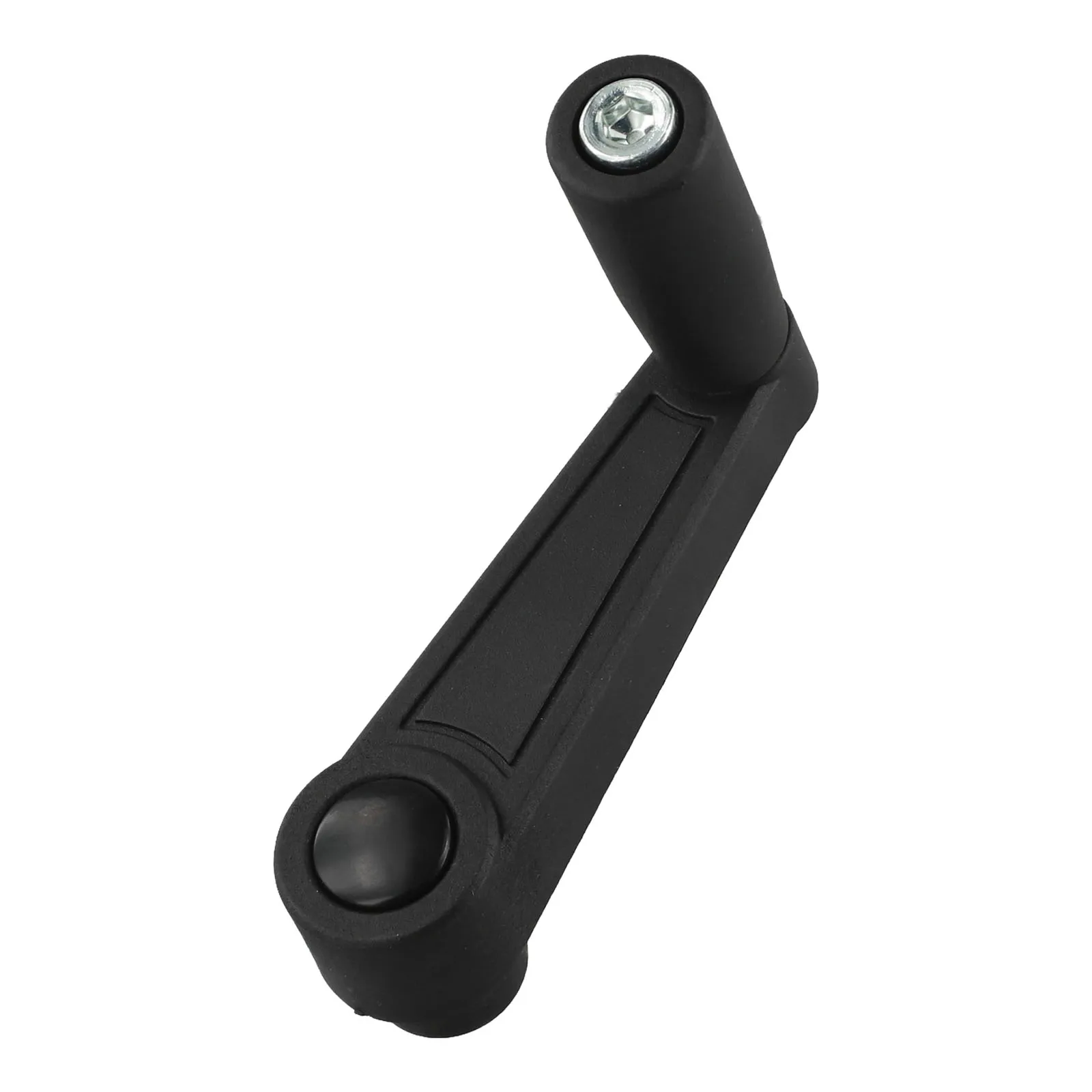 Crank Equipment Round Hole Crank Energy Conversion Efficiency Versatile Use Heat-Treated Carbon Steel Ergonomic Hand Crank Tool
