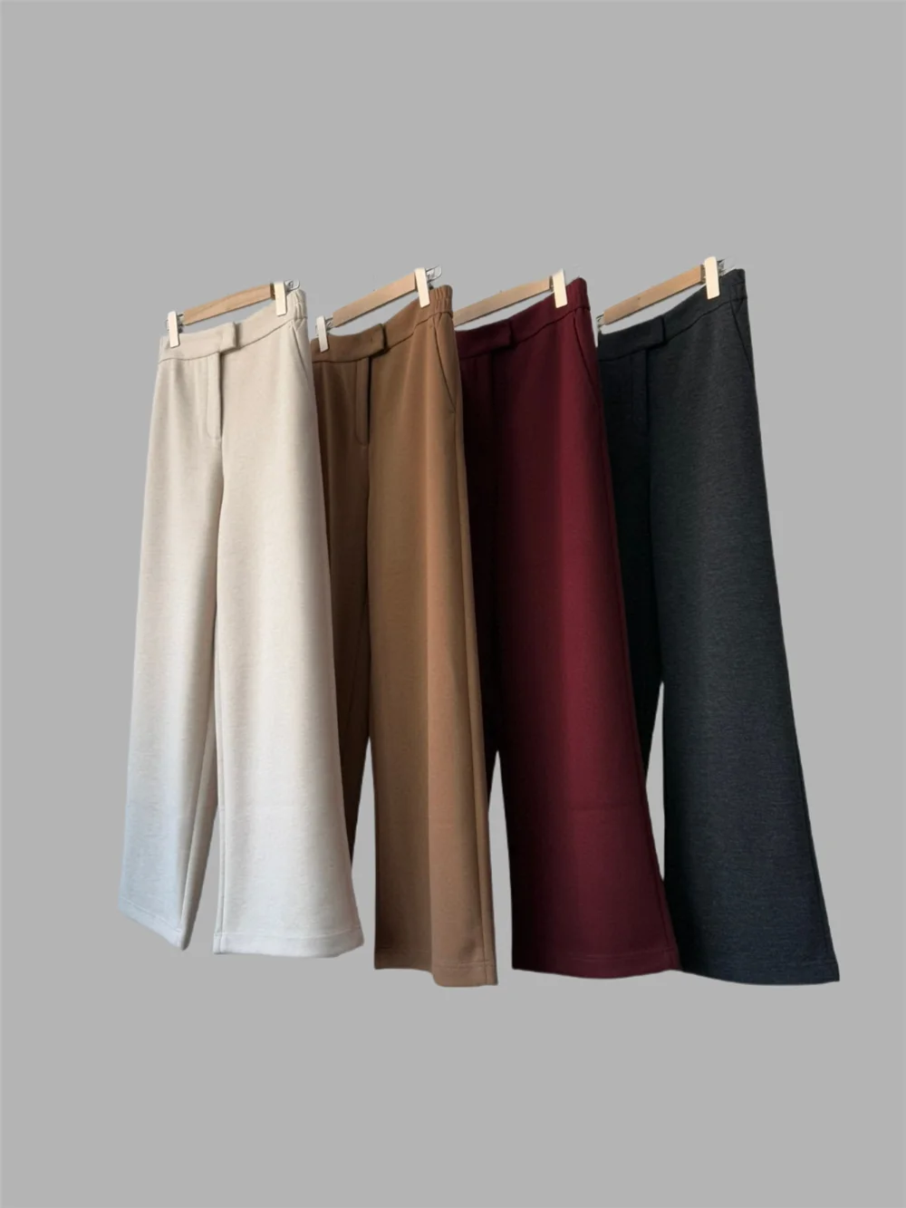 Women's High Waist Casual Pants Woman Straight Wide-leg Trousers Autumn Winter New