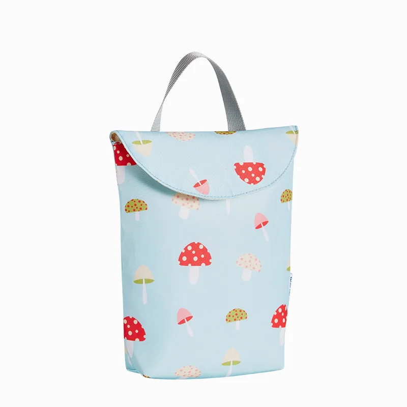 Baby Diaper Bag Multifunctional Waterproof Print Storage Bag Travel Portable Mummy Bag