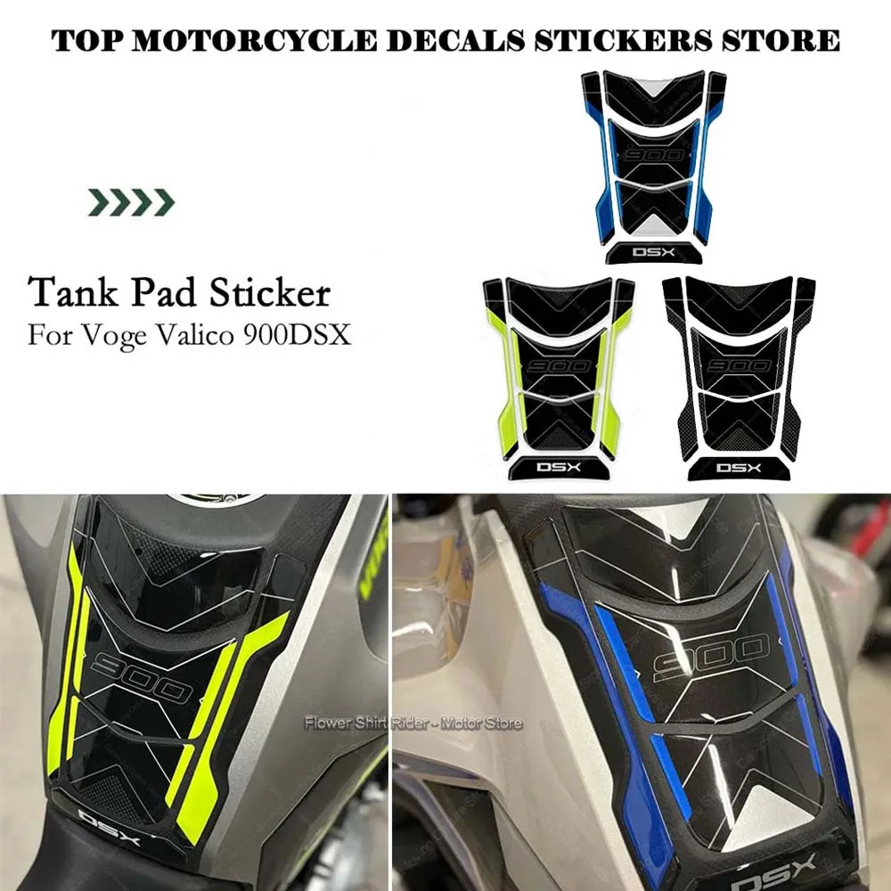 

For Voge Valico 900DSX 900 DSX 2024 Motorcycle Accessories Fuel Tank Pad Protective Sticker 3D Resin Decorative Sticker