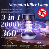 New USB Mosquito Killer Lamp Insect Fly Trap Camp Lantern Rechargeable Electric Mosquito Swatter Outdoor Fly Killer Repellent