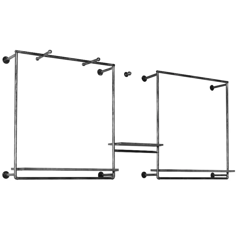 Clothing store display rack, rackfor clothes, floor-to-ceiling hanging clothesrack, women's clothingshelf, clothespole. 5