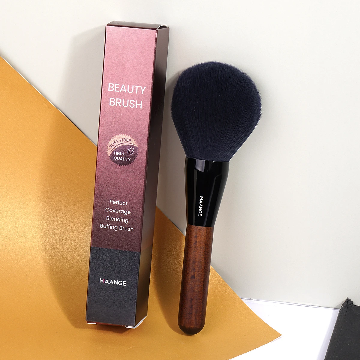 MAANGE Pennello per trucco Pennello per cipria professionale Grande setola morbida e densa Blush Miscelazione Pennelli per trucco cosmetico Strumento per la bellezza