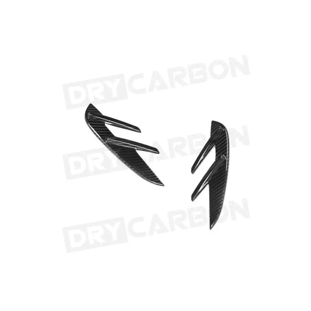 Dry Carbon Fiber Front Side Fender Air Vent Covers Trims For BMW 3 4 Series G80 M3 G82 G83 M4 2021+ Fender Cover Trim