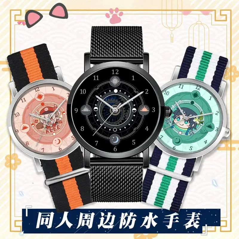 

New Genshin Impact Anime Child Electron Watch Kamisato Ayaka Kaedehara Kazuha Waterproof Acg Quartz Watch Student Birthday Gifts