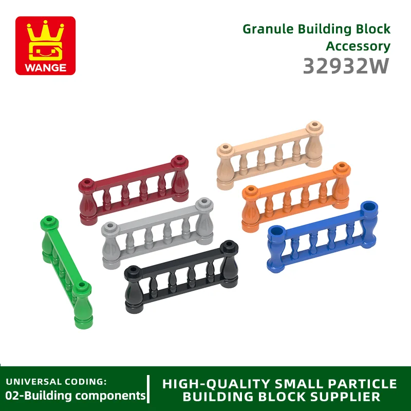 

Wange47Pcs/Lot 32932W Fence Building Blocks Moc City Accessories Compatible with Bricks DIY Children Toys Assembly Gift Box