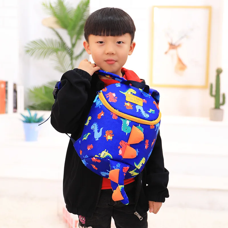 Cartoon Children Backpacks High Capacity Kindergarten Schoolbag Anti-lost Bag Boy School Bags Adjustable Kids Backpack