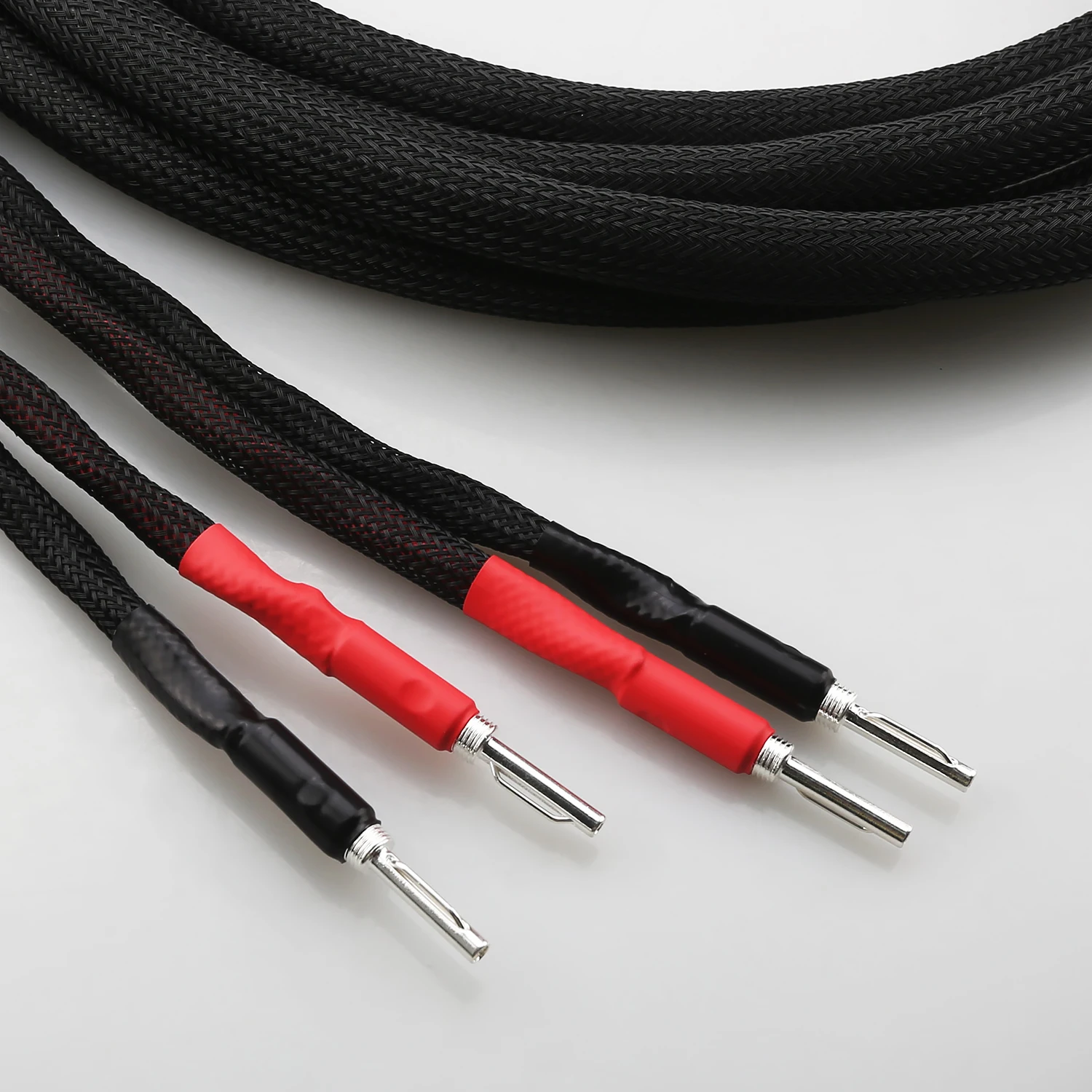 

Pair Sub Speaker Cable Speakon to dual Banana plug Subwoofer HiFi Audio Cord