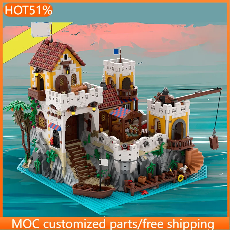 4153 قطعة من مكعبات البناء المعيارية بتصميم مدينة الشارع 6276 فورترس ريميك MOC، لعبة بناء بسيطة يمكنك صنعها بنفسك للأطفال، هدية عيد ميلاد