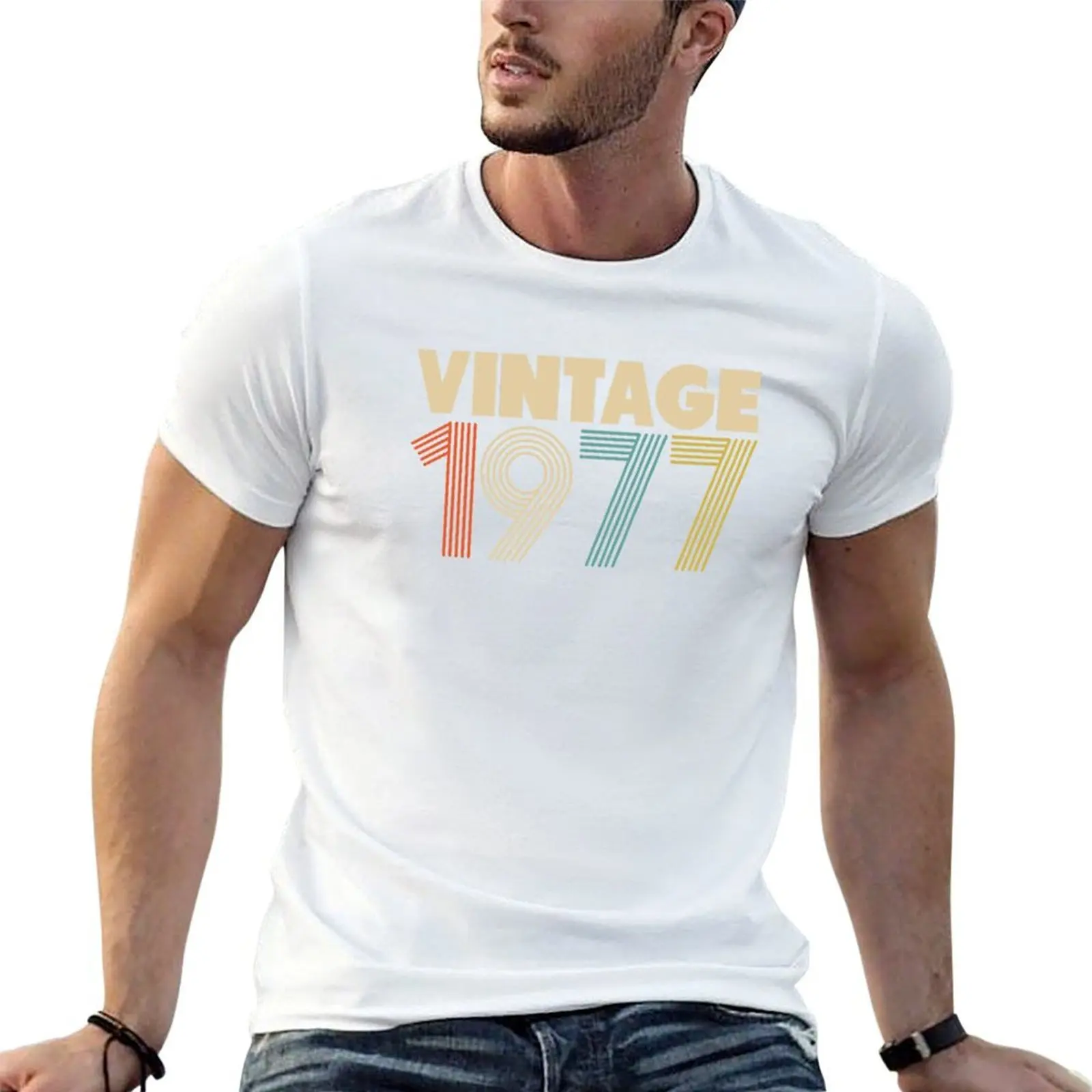 

Vintage 1977 T-Shirt man t shirts high quality luxury brand printed t shirts for man man tshirt T-shirt